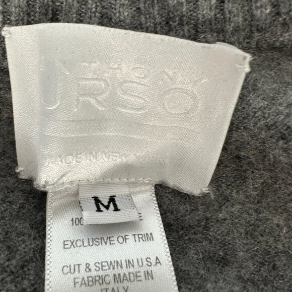 Anthony Urso 100% Cashmere Pull on Pants Size M Gray Loungewear - Picture 4 of 13